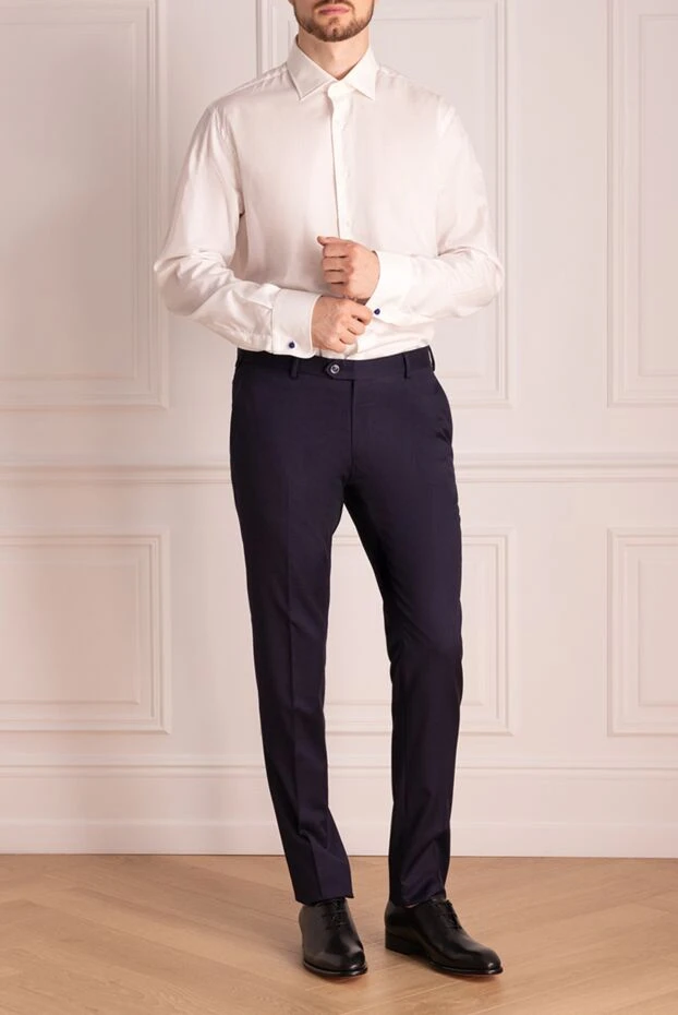 Alessandro Gherardi man white cotton shirt for men купить с ценами и фото 145054 - photo 2