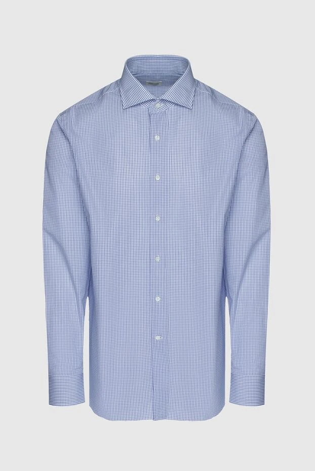 Alessandro Gherardi man blue cotton shirt for men купить с ценами и фото 145057 - photo 1