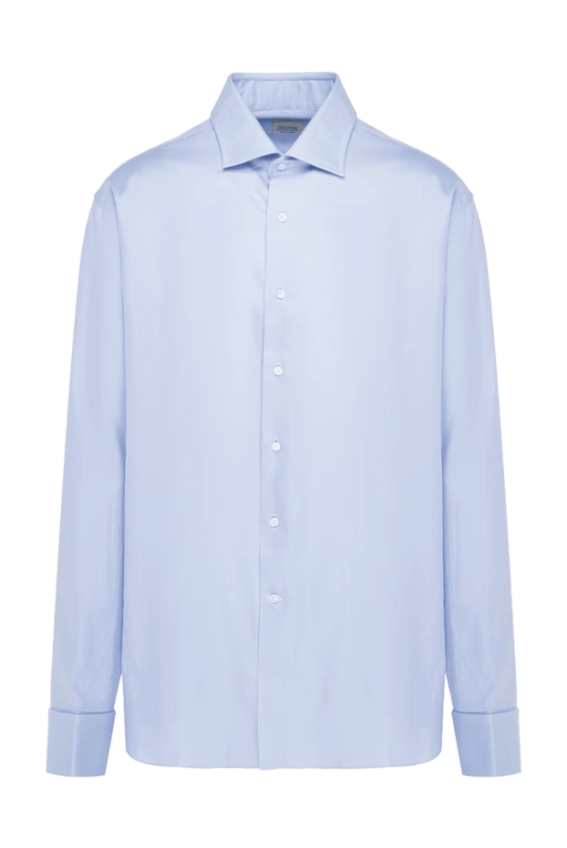 Alessandro Gherardi man blue cotton shirt for men купить с ценами и фото 145066 - photo 1