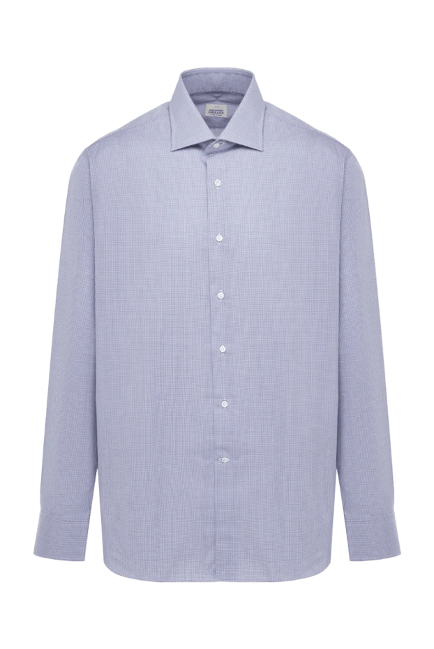 Alessandro Gherardi man blue cotton shirt for men купить с ценами и фото 145067 - photo 1