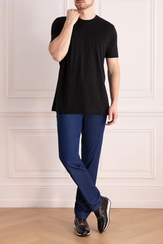 Tombolini man black cotton t-shirt for men купить с ценами и фото 145070 - photo 2