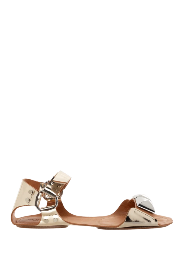 Giambattista Valli woman yellow leather sandals for women купить с ценами и фото 145108 - photo 1