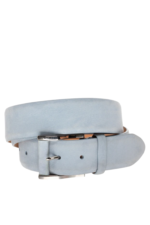 Cesare di Napoli man blue leather belt for men купить с ценами и фото 145139 - photo 1