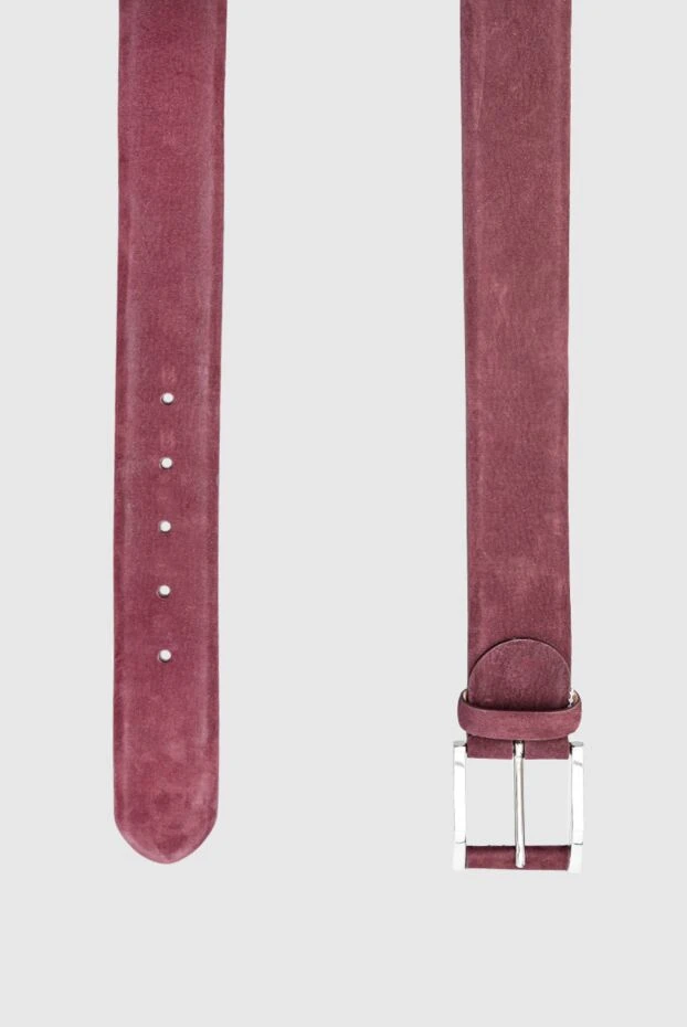 Cesare di Napoli бордо нубук белдік ерлерге арналған 145144 - фото 3