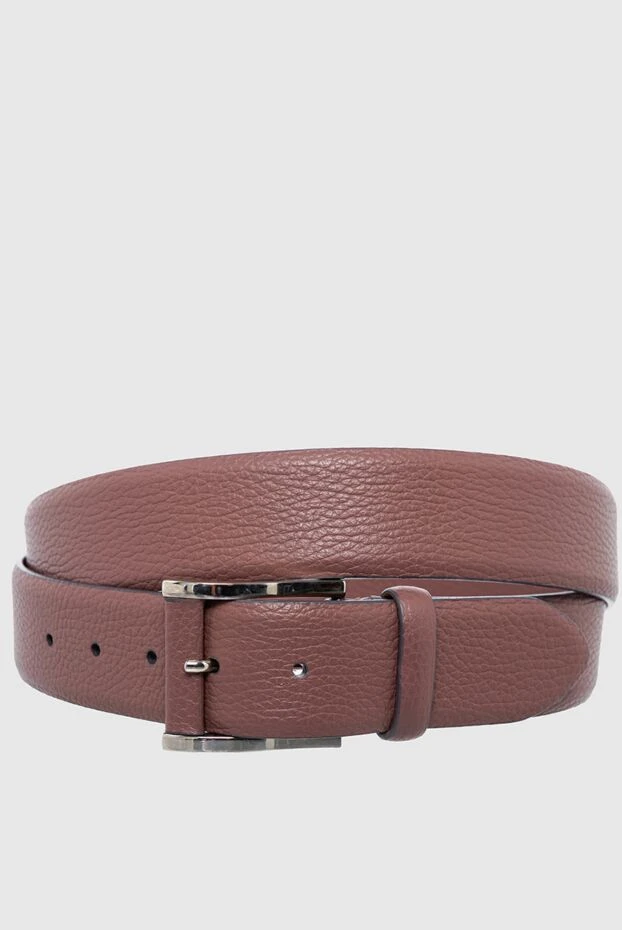 Cesare di Napoli man brown leather belt for men купить с ценами и фото 145168 - photo 1