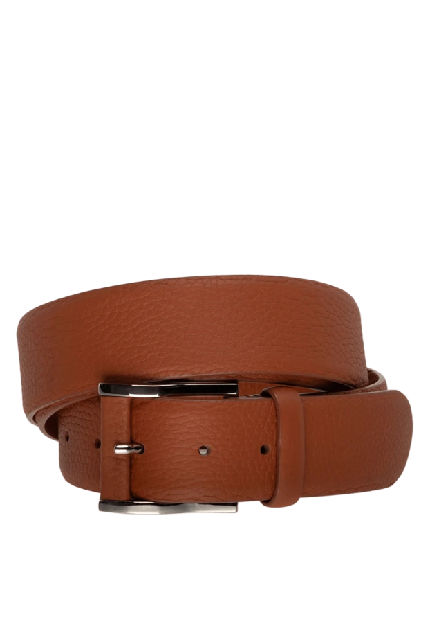 Cesare di Napoli man orange leather belt for men купить с ценами и фото 145172 - photo 1