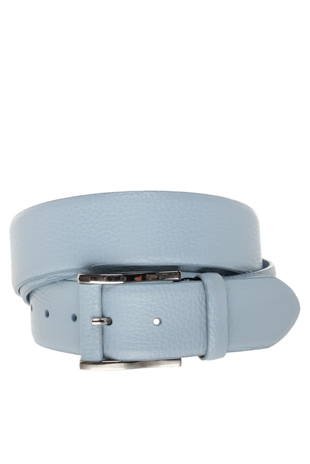 Cesare di Napoli man blue leather belt for men купить с ценами и фото 145179 - photo 1