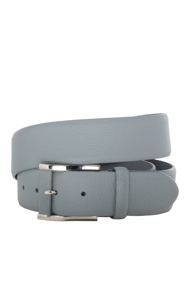 Cesare di Napoli man gray leather belt for men купить с ценами и фото 145182 - photo 1