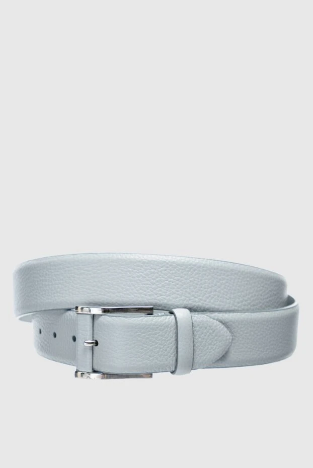 Cesare di Napoli man gray leather belt for men купить с ценами и фото 145183 - photo 1