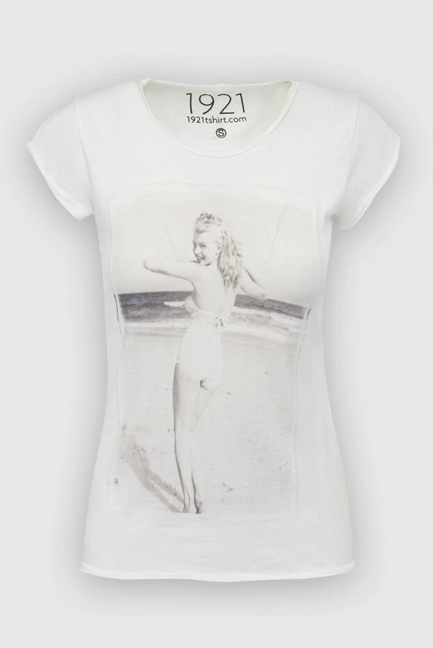 1921 T-Shirt woman white cotton t-shirt for women купить с ценами и фото 145227 - photo 1