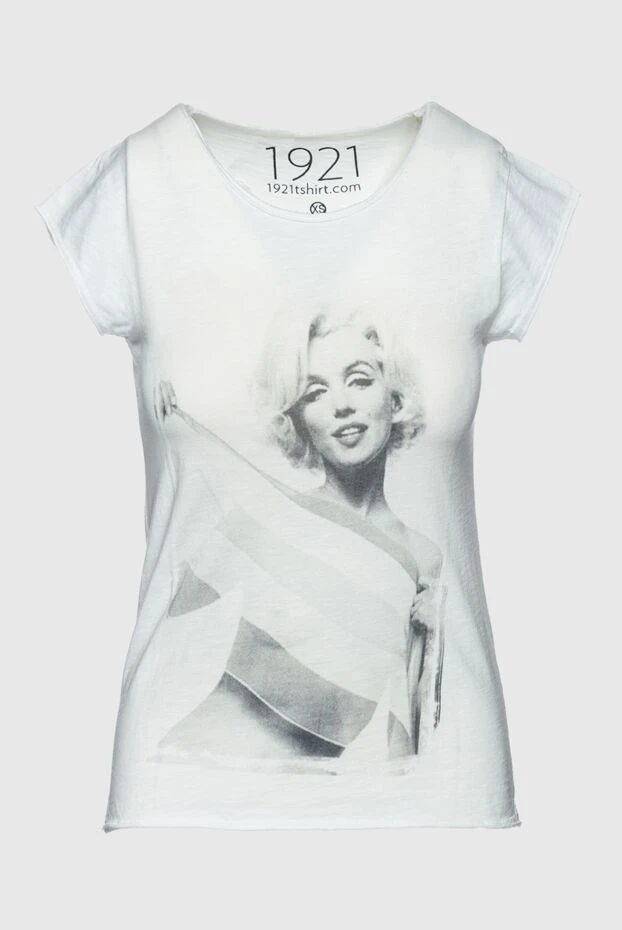 1921 T-Shirt woman white cotton t-shirt for women купить с ценами и фото 145230 - photo 1