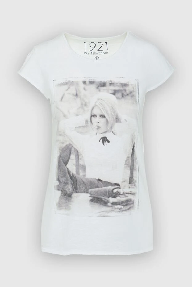 1921 T-Shirt Әйелдер әйелдерге арналған ақ мақтадан жасалған футболка купить с ценами и фото 145235 - фото 1