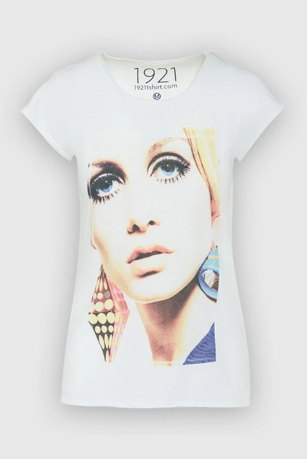 1921 T-Shirt woman white cotton t-shirt for women купить с ценами и фото 145239 - photo 1