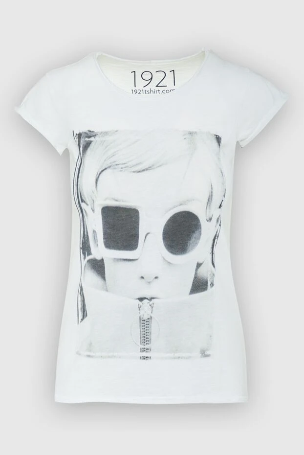 1921 T-Shirt woman white cotton t-shirt for women купить с ценами и фото 145241 - photo 1