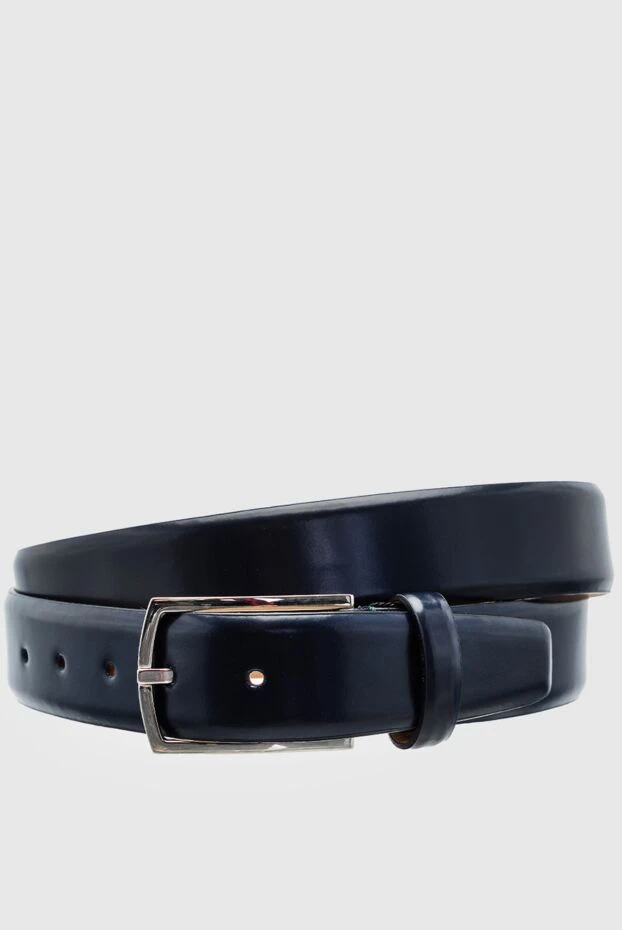 Cesare di Napoli man leather belt blue for men купить с ценами и фото 145334 - photo 1