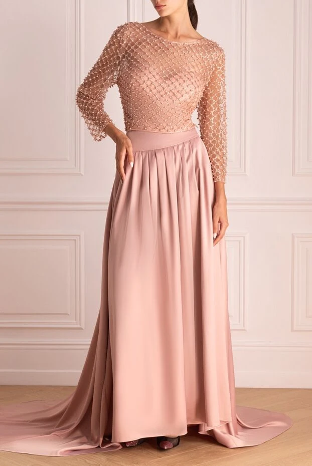 Fleur de Paris woman pink women's suit with polyamide skirt купить с ценами и фото 145377 - photo 2