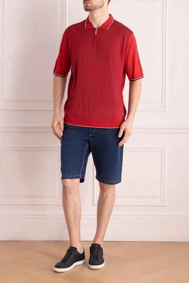 Zilli man blue cotton shorts for men купить с ценами и фото 145390 - photo 2