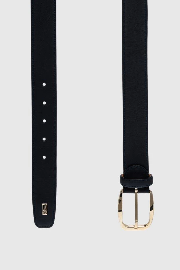 Brioni классикалық ерлердің былғары белбеуі қою көк
 145433 - фото 3