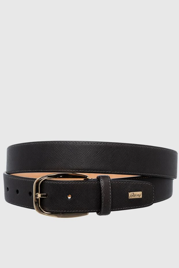 Men's black leather belt
- photo 1