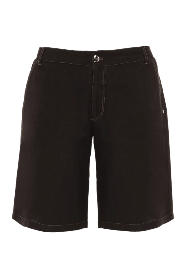 Zilli man brown linen shorts for men купить с ценами и фото 145455 - photo 1