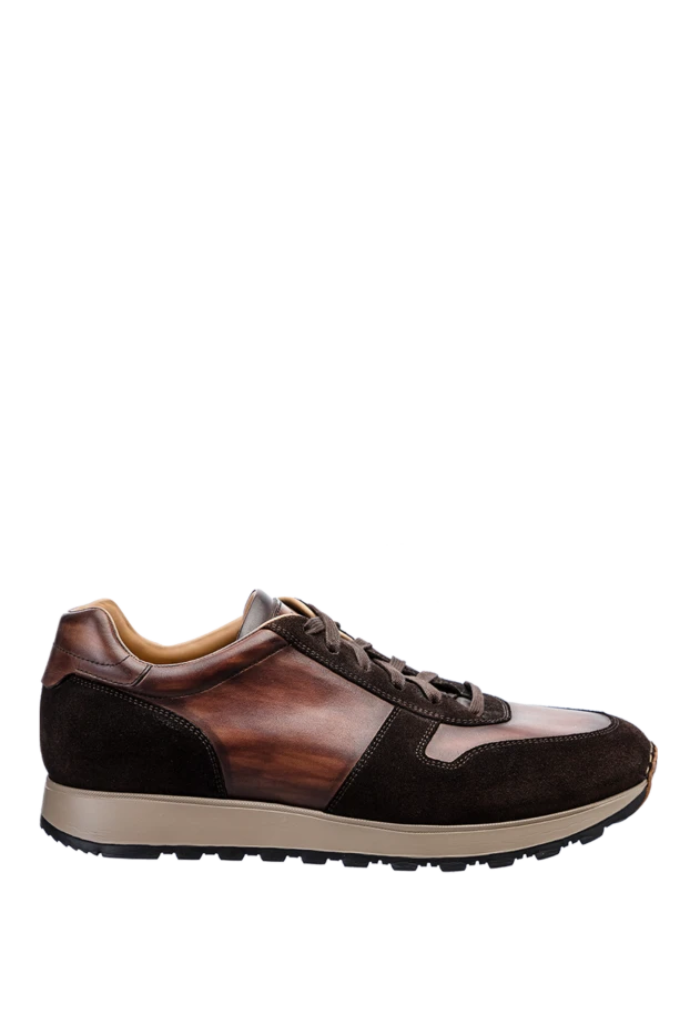 Magnanni man sneakers in leather and suede brown for men купить с ценами и фото 145479 - photo 1