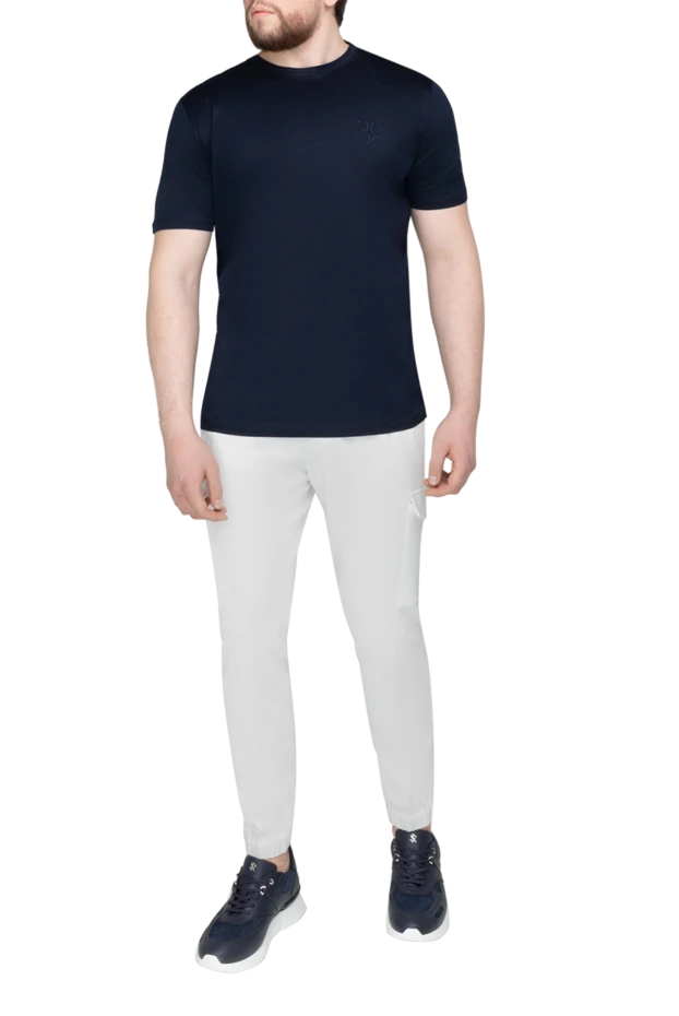 Billionaire man cotton t-shirt blue for men купить с ценами и фото 145492 - photo 2