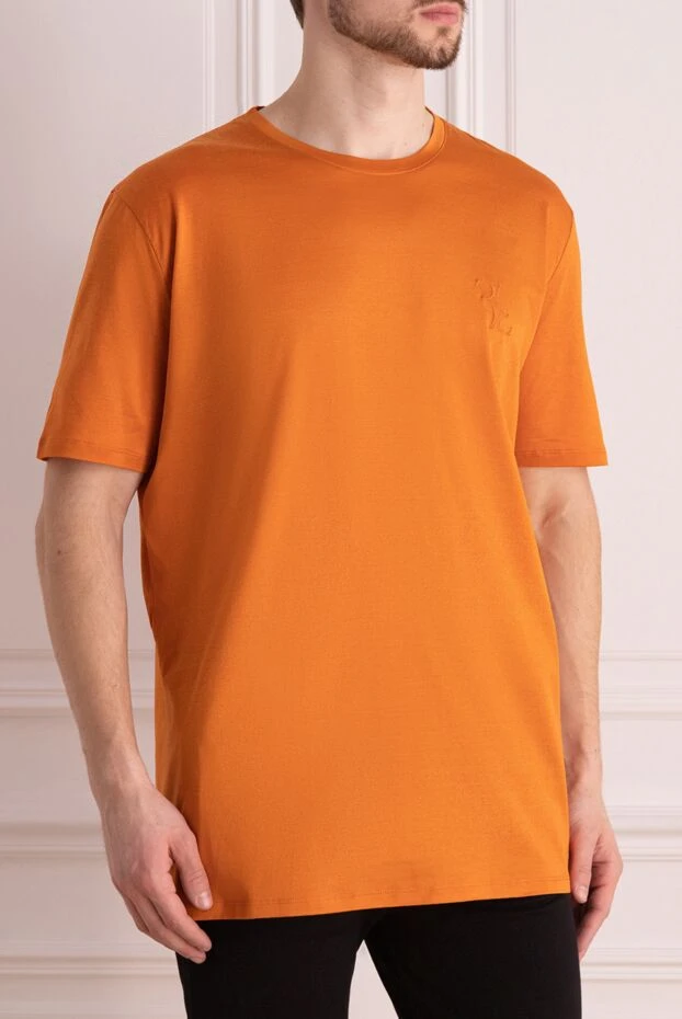 Billionaire оранжевая футболка из дышащего трикотажа с минималистичной вышивкой
 145506 - фото 3