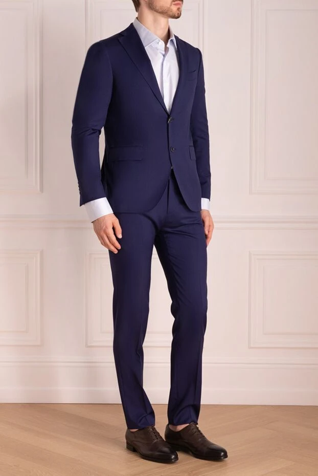 Sartoria Latorre classic wool dark blue suit men's 145513 - photo 3