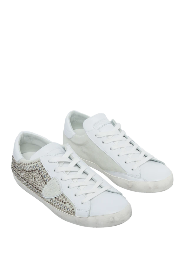 Fabiana Filippi woman white linen and polyamide sneakers for women 168770 - photo 3