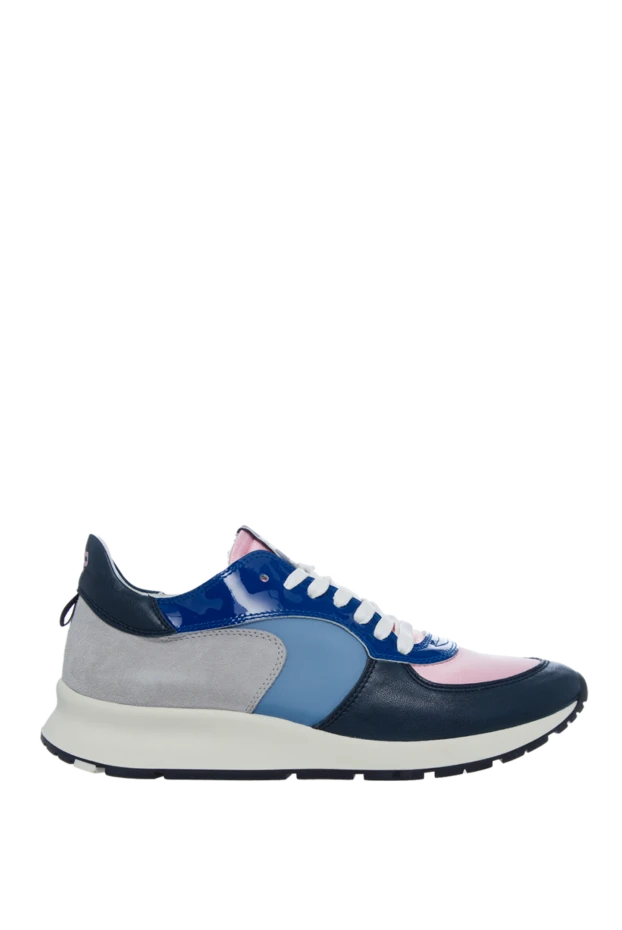 Philippe Model woman blue leather sneakers for women купить с ценами и фото 145521 - photo 1