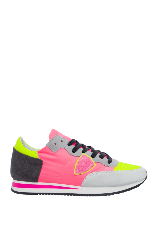 Philippe Model woman pink leather sneakers for women купить с ценами и фото 145523 - photo 1