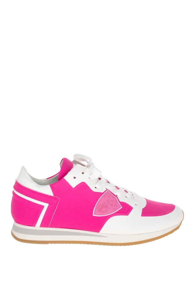 Philippe Model woman pink leather sneakers for women купить с ценами и фото 145525 - photo 1