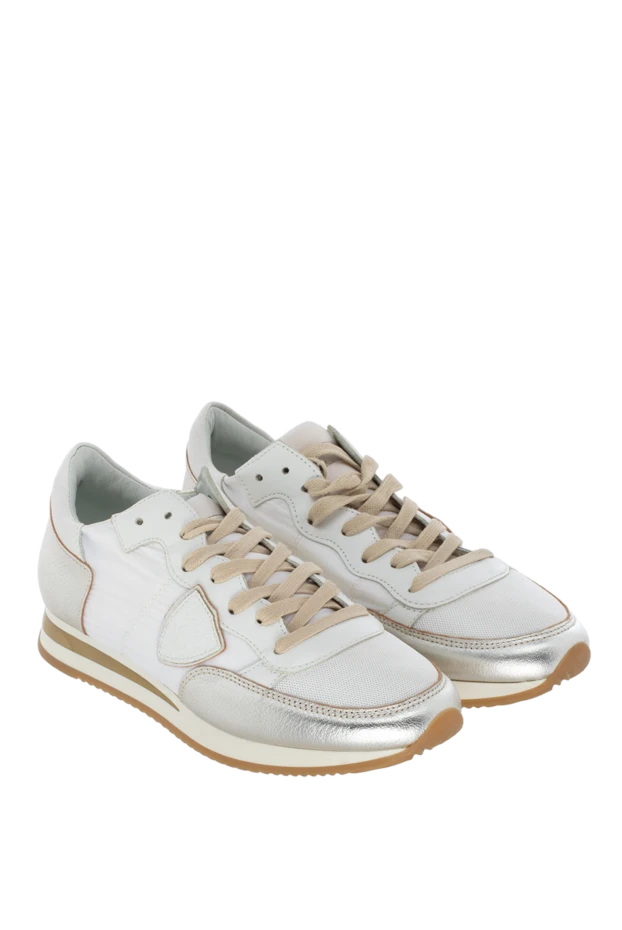 Fabiana Filippi woman white linen and polyamide sneakers for women 168770 - photo 3