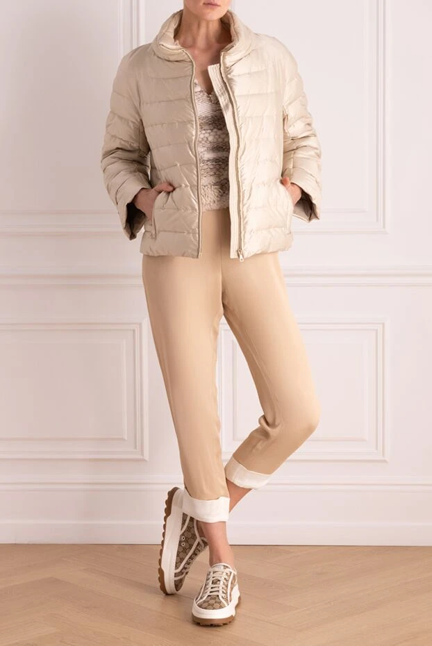 Gallotti woman beige polyamide down jacket for women купить с ценами и фото 146458 - photo 2