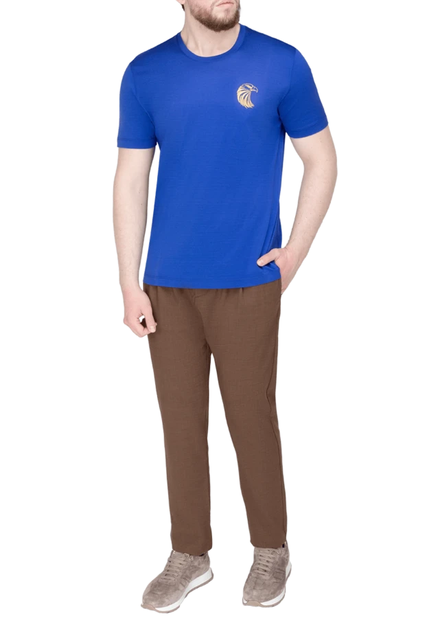 Billionaire man cotton t-shirt blue for men купить с ценами и фото 146513 - photo 2