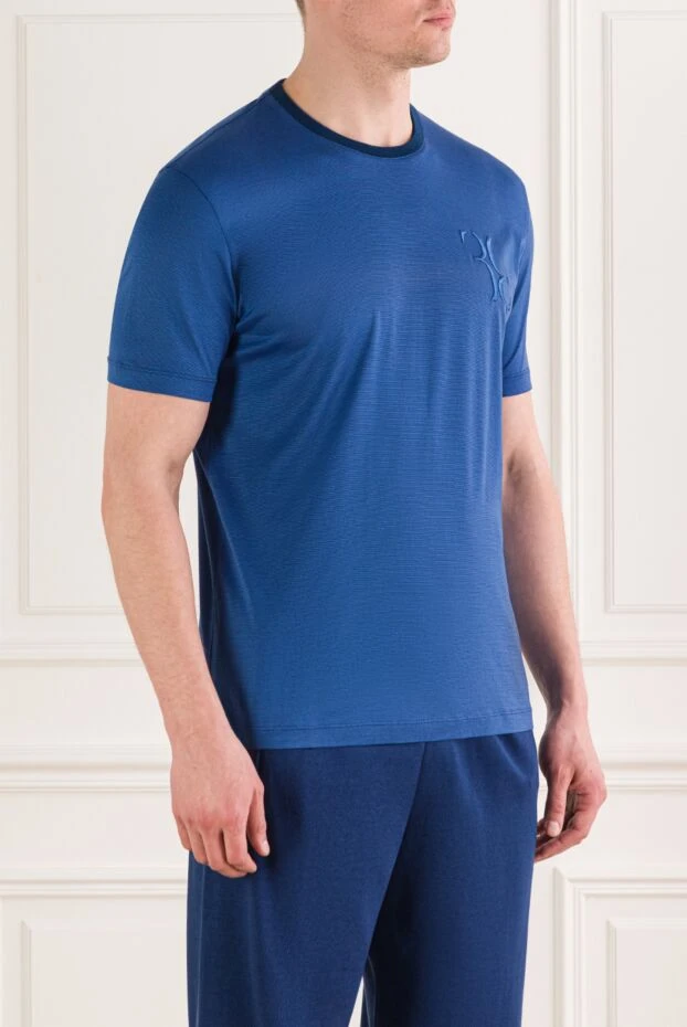 Billionaire футболка из хлопка синяя мужская 146518 - фото 2