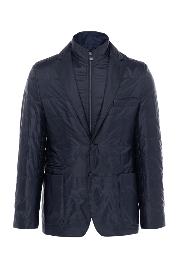 Corneliani man blue polyester jacket for men купить с ценами и фото 146656 - photo 1