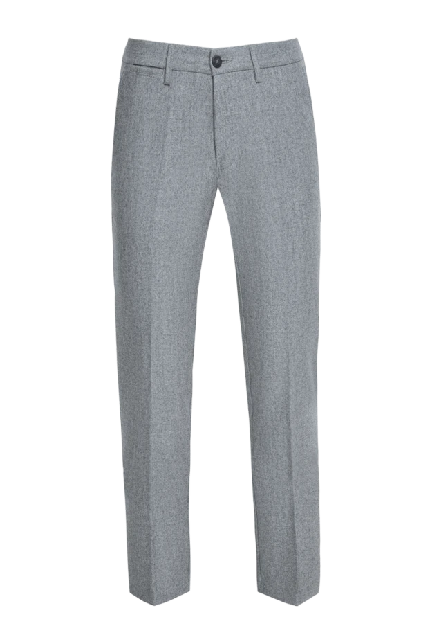 Corneliani man gray wool trousers for men купить с ценами и фото 146662 - photo 1