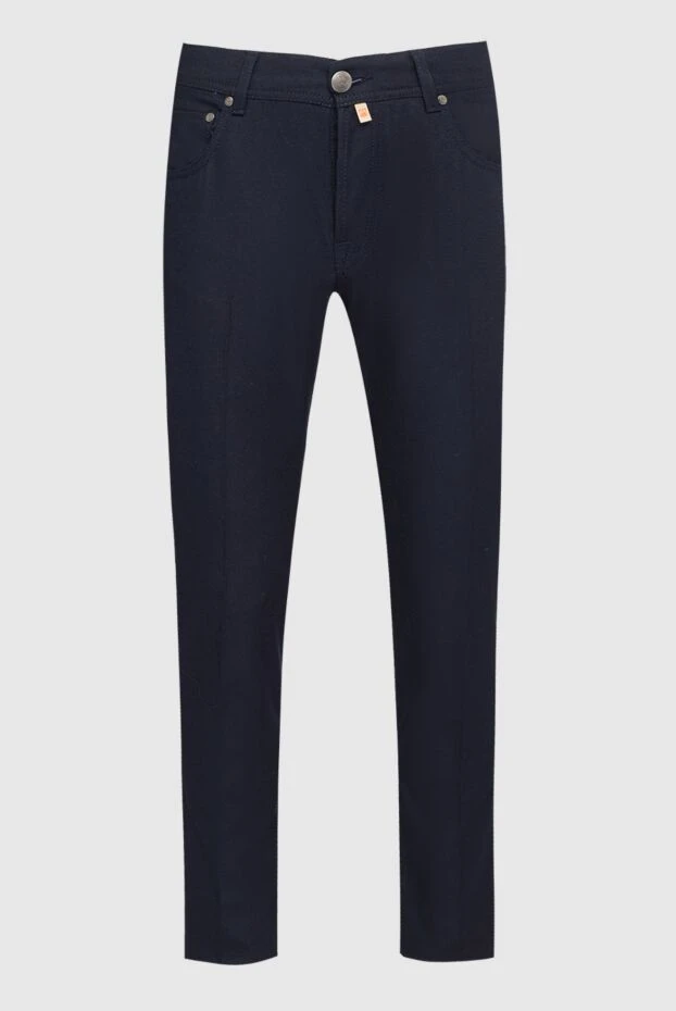 Corneliani man black wool trousers for men купить с ценами и фото 146670 - photo 1