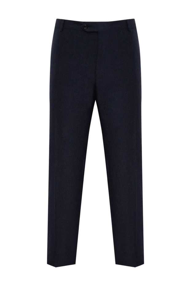 Corneliani man blue wool and cashmere trousers for men 146671 - photo 1