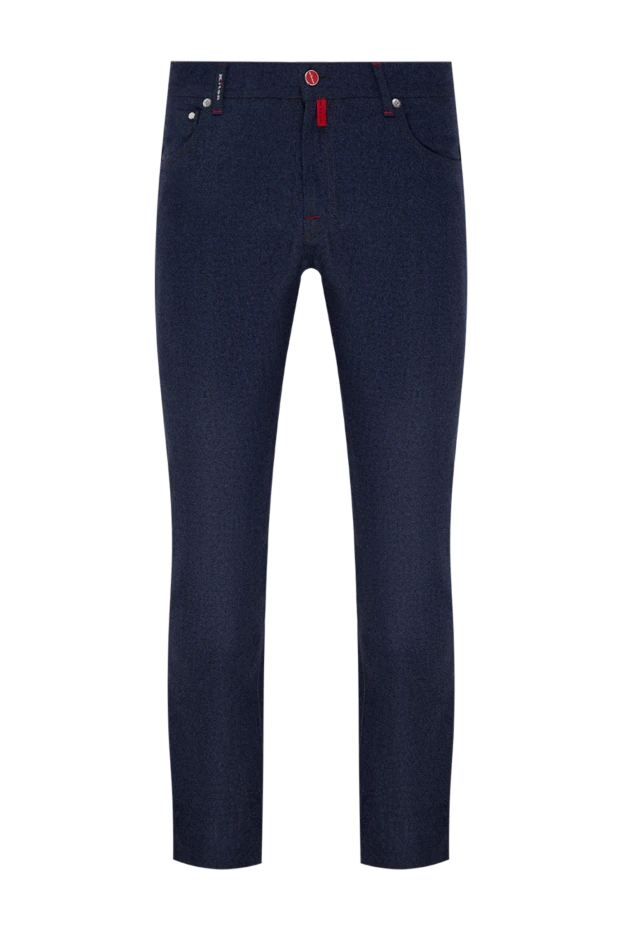 Kiton man blue wool jeans for men купить с ценами и фото 146679 - photo 1