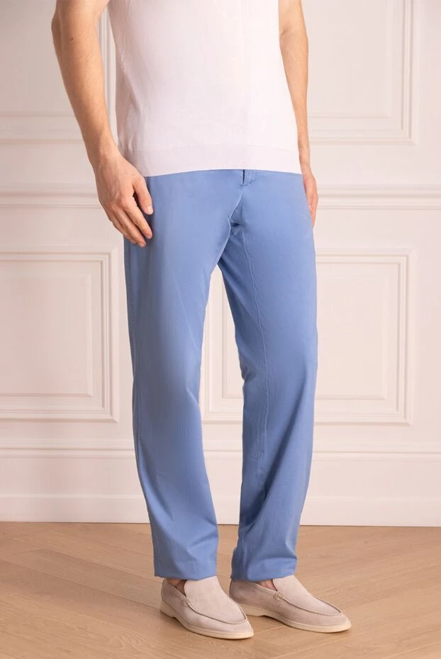 Cesare di Napoli man men's blue trousers купить с ценами и фото 146686 - photo 2