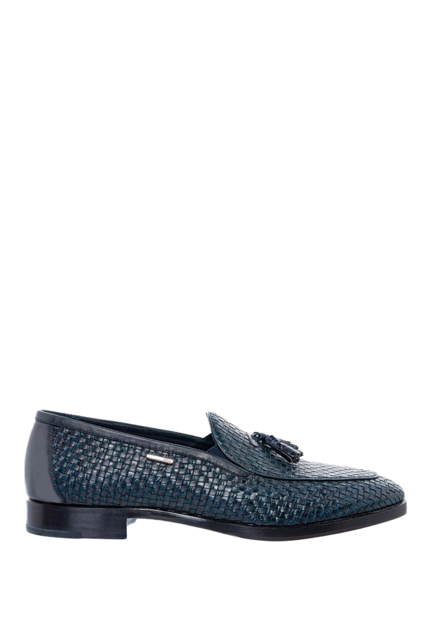 Zilli man blue leather loafers for men купить с ценами и фото 146699 - photo 1