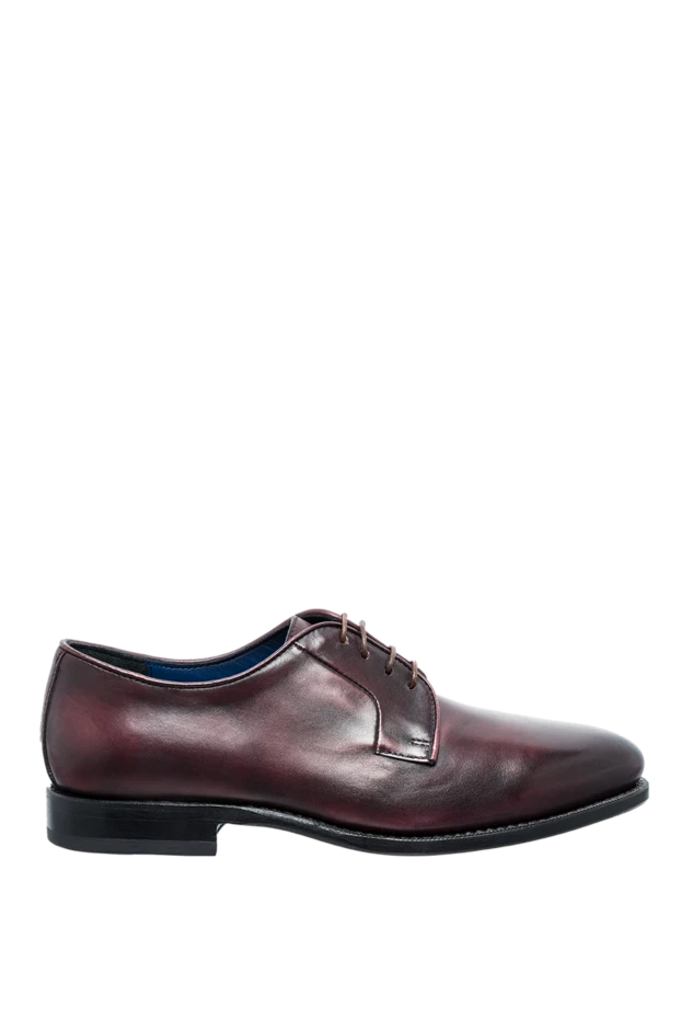 Cesare di Napoli man shoes for men made of leather burgundy купить с ценами и фото 146723 - photo 1