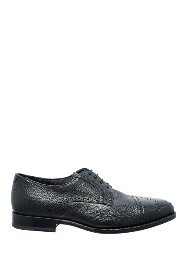 Cesare di Napoli man men's black leather shoes купить с ценами и фото 146734 - photo 1