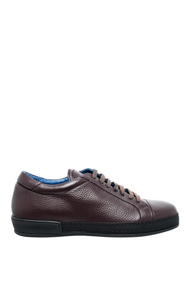 Cesare di Napoli man brown leather sneakers for men купить с ценами и фото 146739 - photo 1