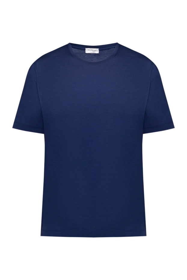 Bilancioni man cotton t-shirt blue for men купить с ценами и фото 146781 - photo 1