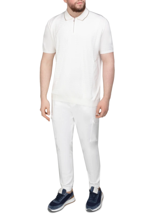 Bilancioni man cotton polo white for men купить с ценами и фото 146784 - photo 2