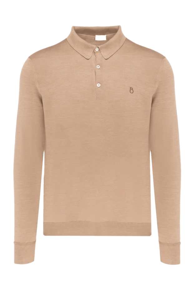 Bilancioni man beige silk polo for men купить с ценами и фото 146786 - photo 1