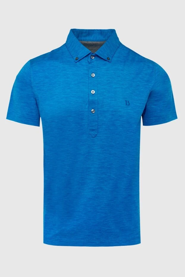 Bilancioni man cotton polo blue for men купить с ценами и фото 146789 - photo 1